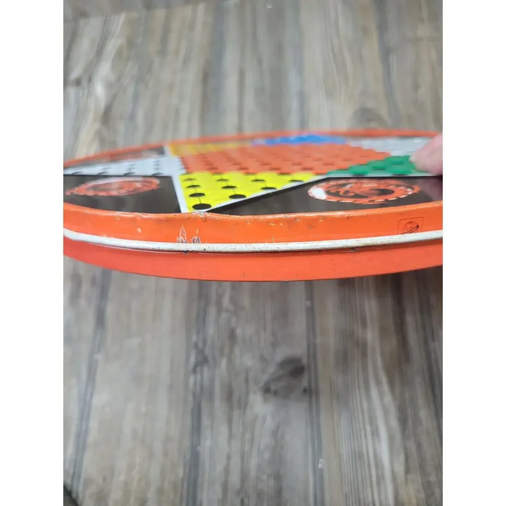 Vintage Ohio Art Chinese Checkers Round Metal Board Game Retro Gameroom Decor
